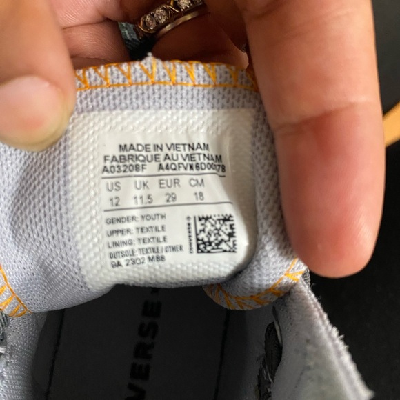 Converse Kids Sneakers - Gray and White - Picture 9 of 9